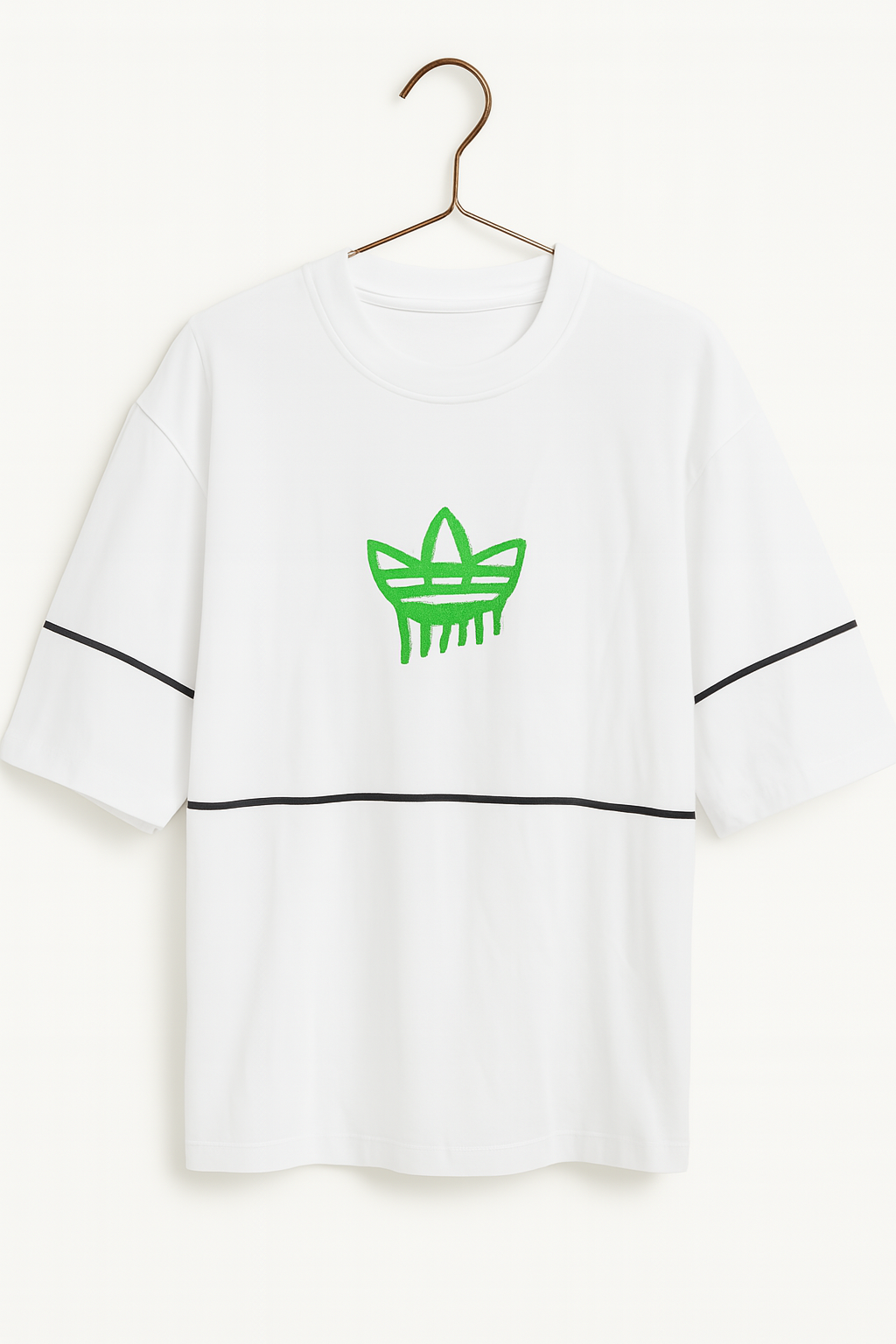 Drip Trefoil Tee – White Edition