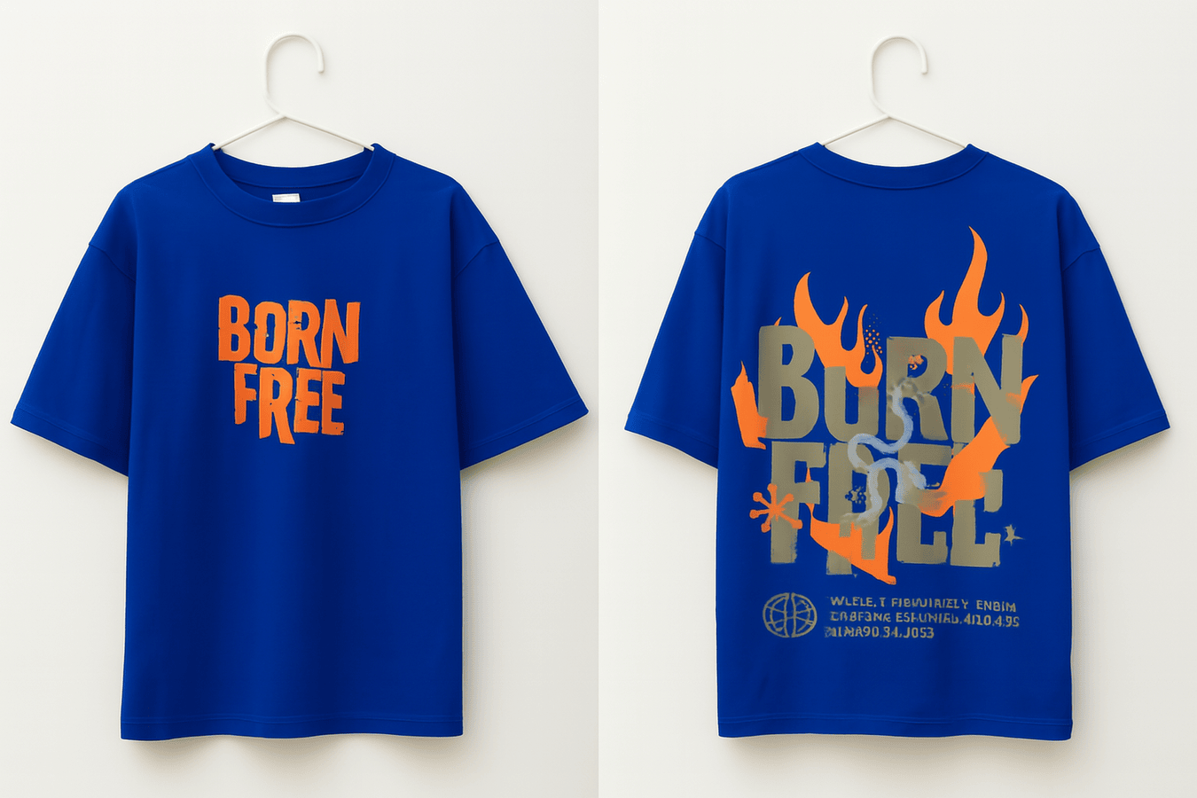 BORN FREE Tee –Blue Edition