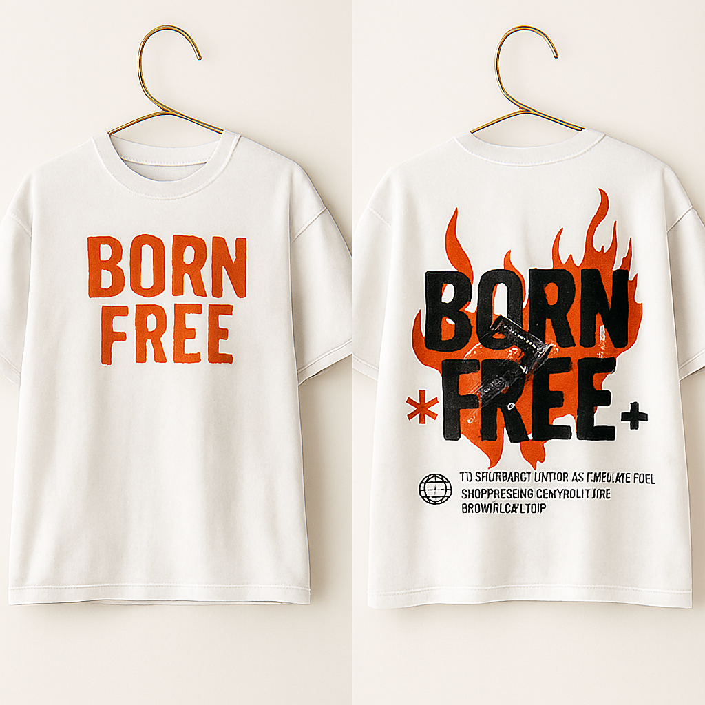 BORN FREE Tee – White Edition