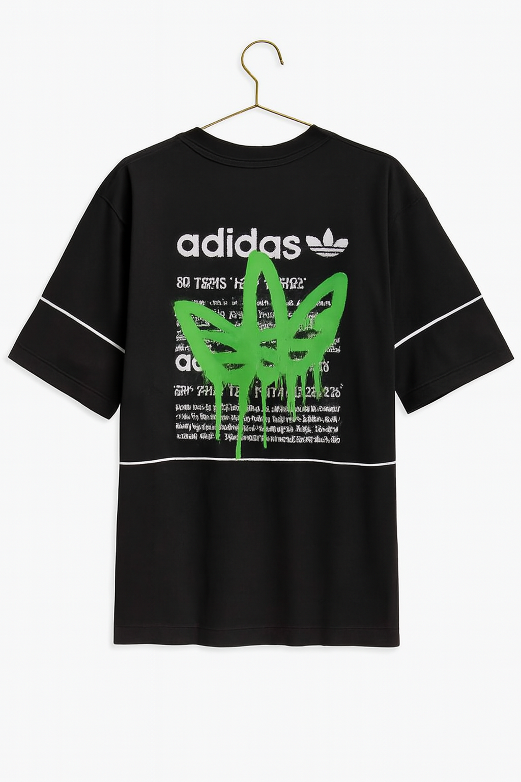 Drip Trefoil Tee – Black Edition