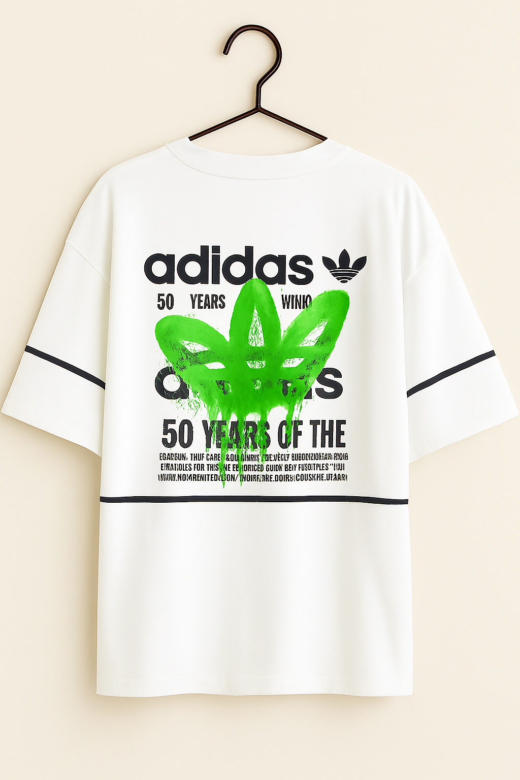 Drip Trefoil Tee – White Edition