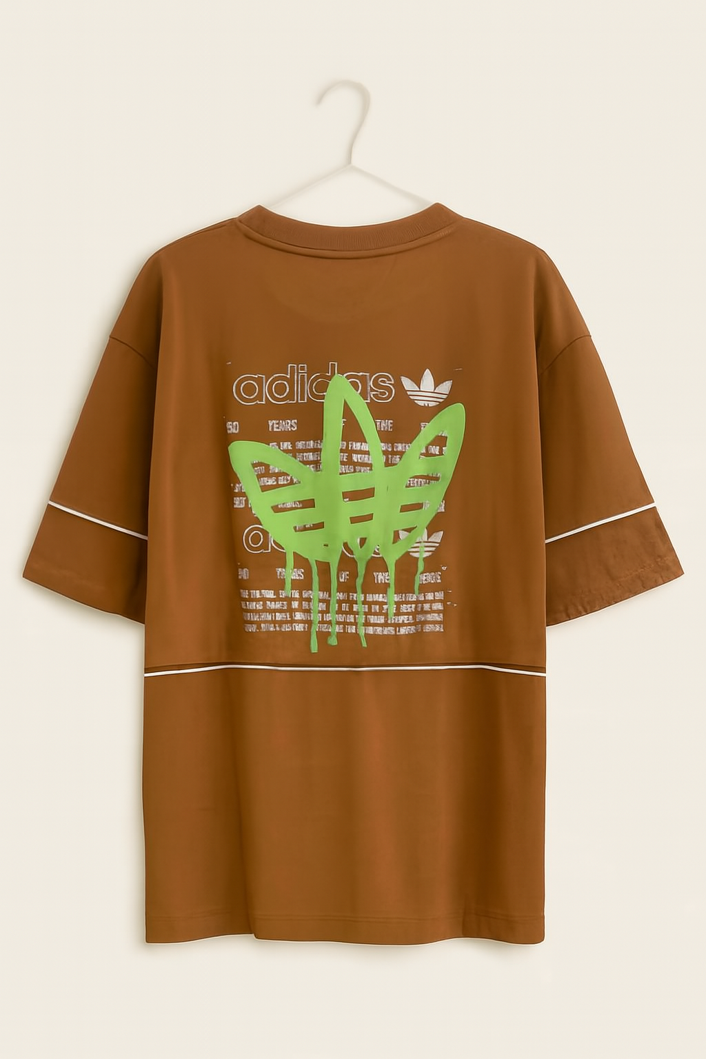 Drip Trefoil Tee – Brown Edition