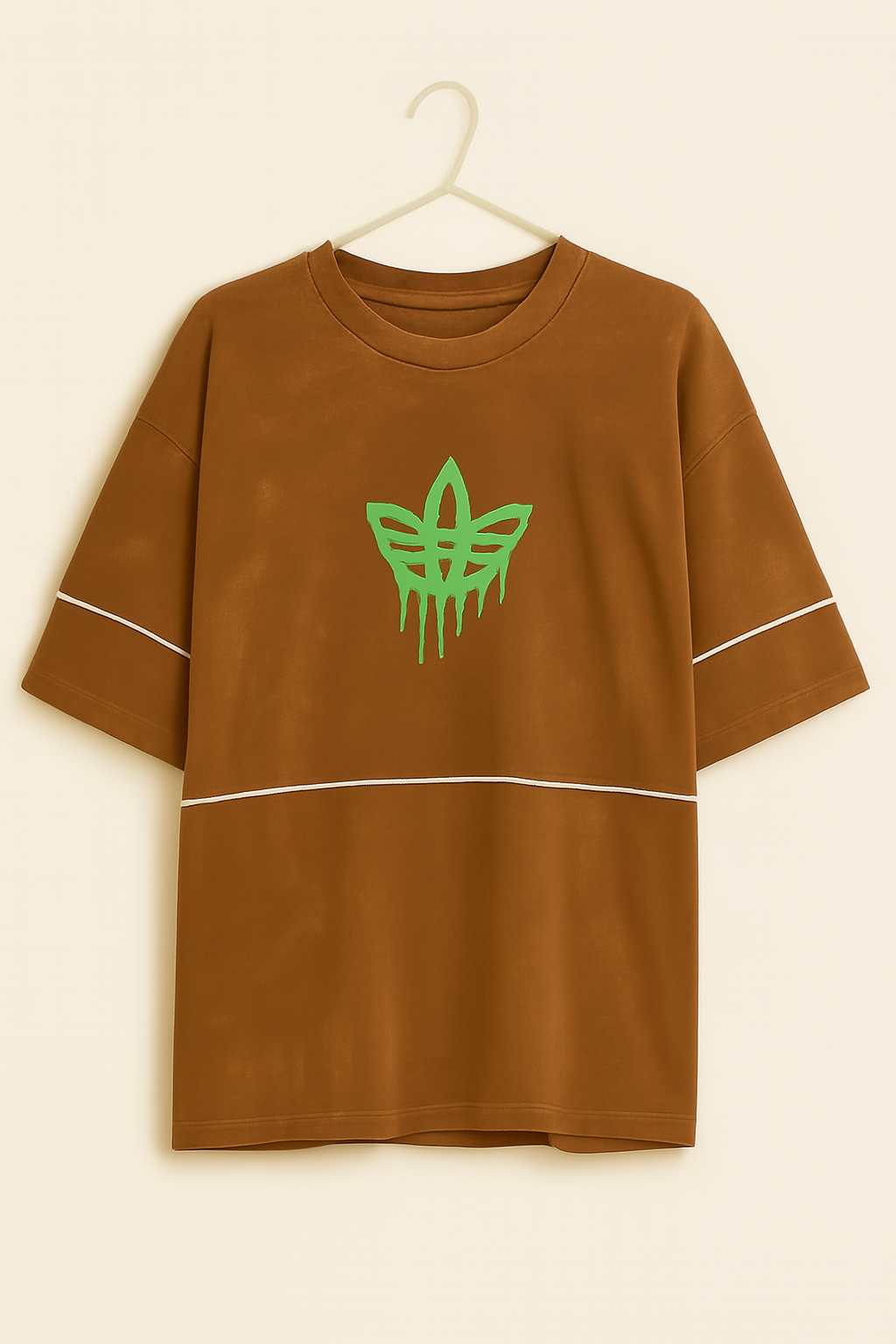 Drip Trefoil Tee – Brown Edition